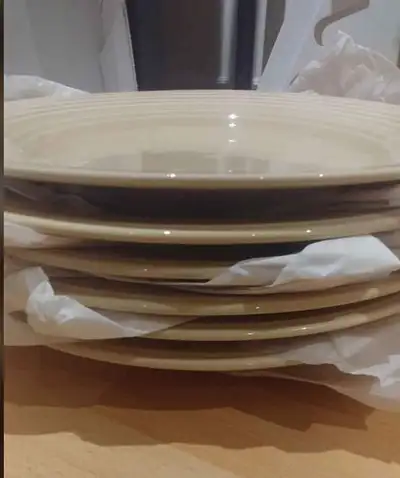 12" ceramic dinner plates, View more