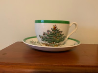 Spode Christmas Tree Cup and Saucer
