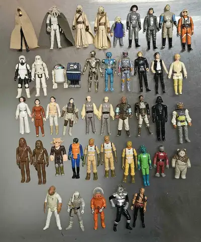 Vintage Star Wars Action Figures lot Kenner Lucas Film 1970s 1980s Rare! 10/8/25 More photos could b...