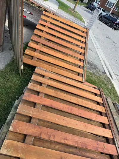 Cedar Stained pressure Treated Fence Panels and more! Only $50 !, View more