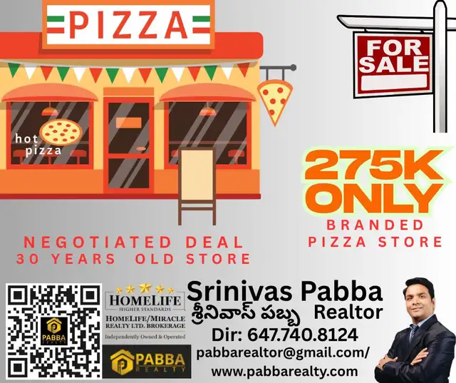 Branded Pizza store for slae in downtown toronto for 275k628633303066891210