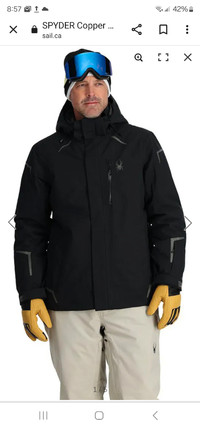 BRAND NEW Men's SPYDER GORETEX ski jacket Medium