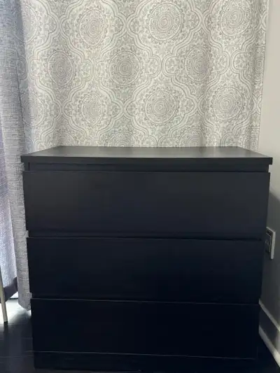 NEW IKEA STORKLINTA 3-Drawer Dresser - Dark Brown/Oak, View more