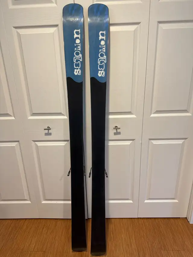 Salomon Pocket Rockets with Pure Backcountry Bindings,  G3 skins in Ski in Banff / Canmore - Image 3
