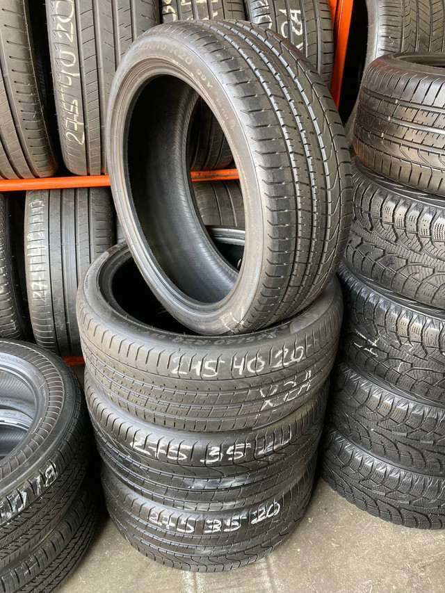 245/40R20 275/35R20 x4 USED RUNFLAT SUMMER TIRES PIRELLI ~65-90% in Tires & Rims in City of Toronto