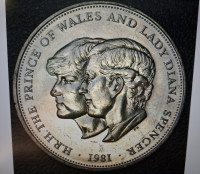 Prince of Wales and Lady Diana Spencer Coin 1981