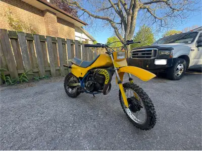 Suzuki DS 80cc two stroke runs and drives great. Starts first kick. 1250obo no owership.but can be o...