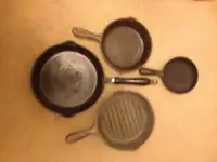CAST IRON FRY/GRILL PANS