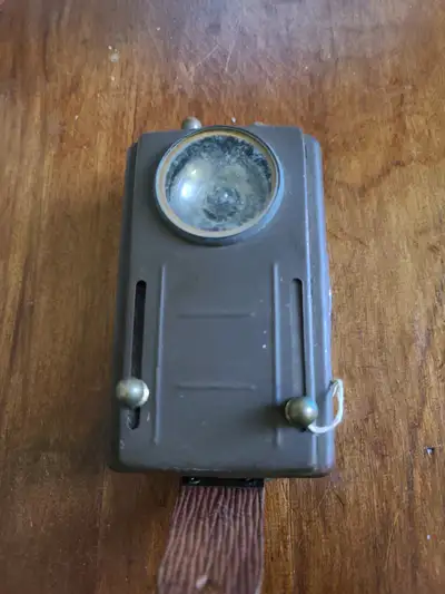 Antique Army flashlight lantern, View more