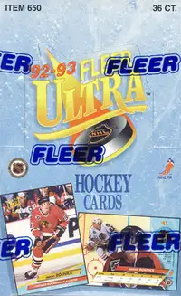 1992-93 FLEER ULTRA hockey …. SERIES 1  …. Inaugural Edition