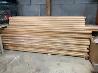 1" x 9.5 x 60" Red Oak Stair Tread. 18 available $50 