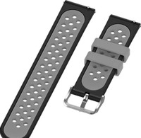 New 22mm Watch Band black/grey quick release - Huawei & Samsung