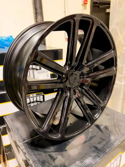 Brand New Set of 4 Wheels Size: 22x9.5 Bolt Pattern: 6x139.7 Offset: +25mm Finish: Gloss Black $1715...