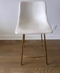 Chaise comptoir - white and gold 