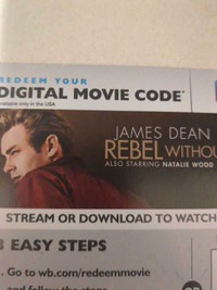 Rebel Without a Cause - James Dean - 4K Digital Code