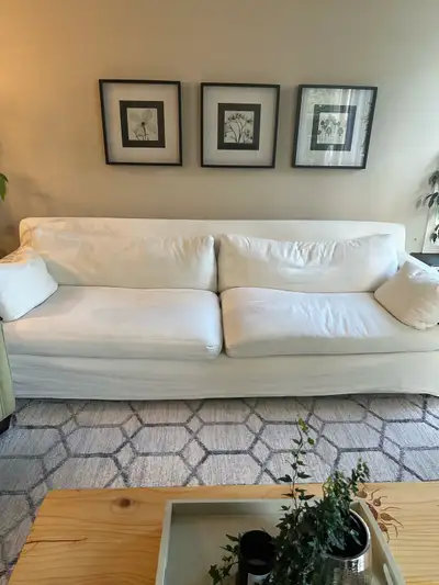Down filled couch, View more