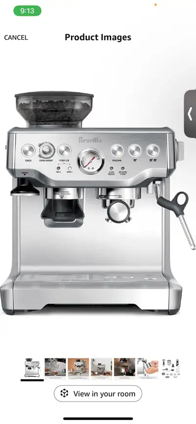 Breville Barista Express Espresso Machine, Brushed Stainless Ste, View more