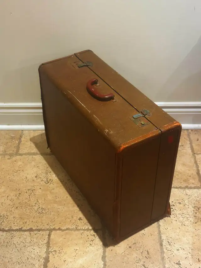 Old vintage suitcase or accordion case62863265655682121