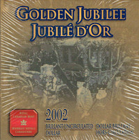 CANADA.SILVER COIN/PIÈCE en ARGENT JUBILÉ d' OR, 2002.
