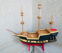 Decorative Wood Constructed Pirate Ship