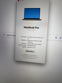 16 inch i9 32gb 1tb Macbook Pro Mint condition