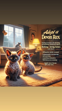 6 Devon Rex Kitten available for reservation.