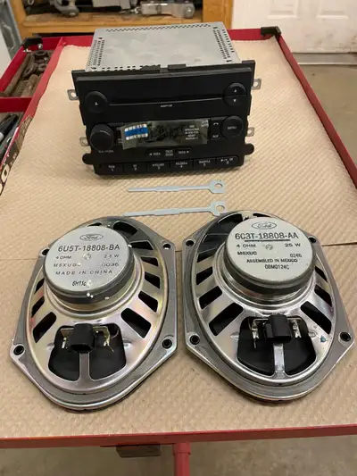 Ised 4 speakers from a 2008 Ford F-350. Believe they the same for 08-10. Stereo sold