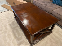 Wood Coffee table and end tables $150 OBO