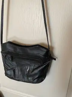 Black Leather Purse for Women, View more