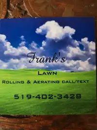 Lawn Rolling & Aeration services. 