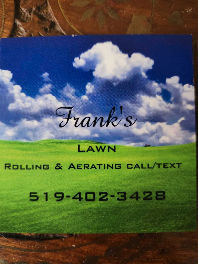 Lawn Rolling & Aeration services.  in Lawn, Tree Maintenance & Eavestrough in Sarnia