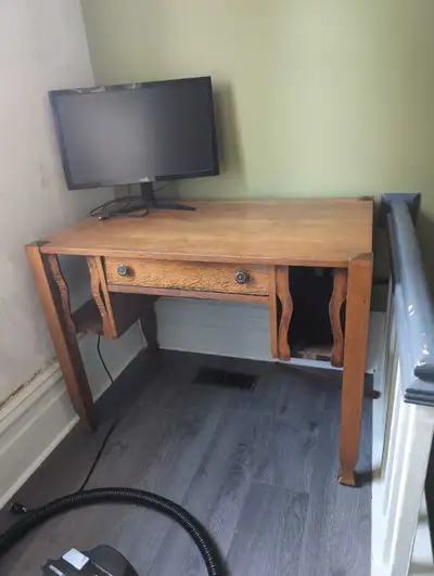solid wood desk, View more