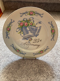 25th Anniversary Plate and Stand