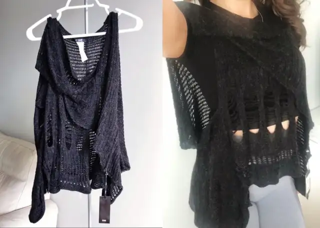 BNWT - Belamie (Size S) Women's Grey Sleeveless Pullover Sweater