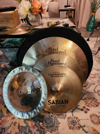 Sabian HH series cymbal set for drums., View more