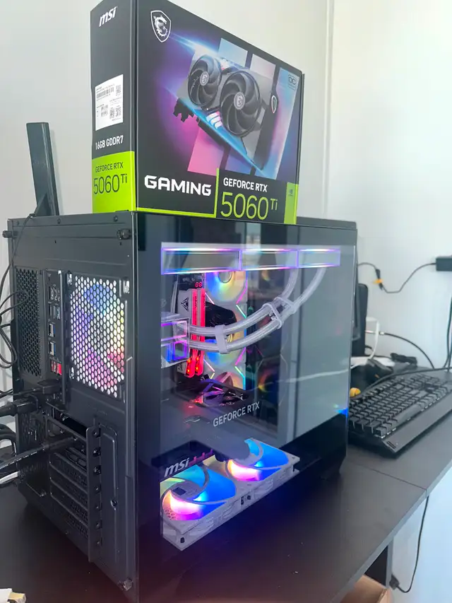 High End Gaming PC, 7800X3D + RTX 5060Ti, 32GB RAM + 1Tb SSD in Desktop Computers in Edmonton - Image 5