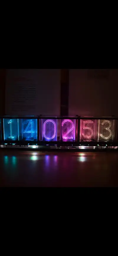 Glow Clock Full Color RGB Glow Tube Clock LED, View more