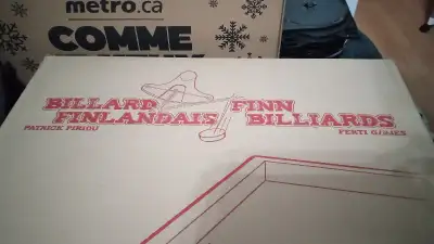 Jeu sur table de Billard Finlandaise 46"x19" Finn Billiards, View more