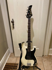 HONDO BASS GUITAR COMPLETE REFURBISH EXCELLENT