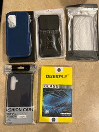 Four (4) Brand New Cases and Protector for Samsung S23 FE