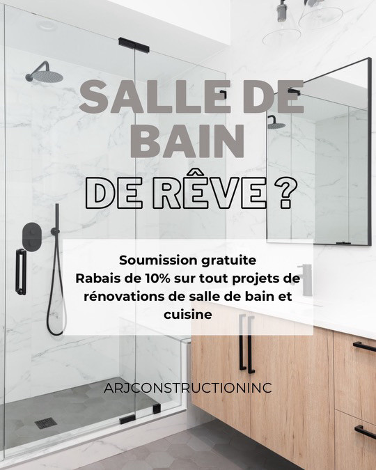 Rénovation Salle de bain Cuisine  dans Rénovation, construction et main d'oeuvre  à Ville de Montréal