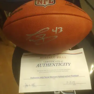 - 1992 World Series Joe Carter Signed Pennant with Hologram and COA and Premium Top Loader - $85 - L...