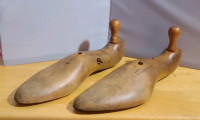 Antique walnut shoe stretchers.