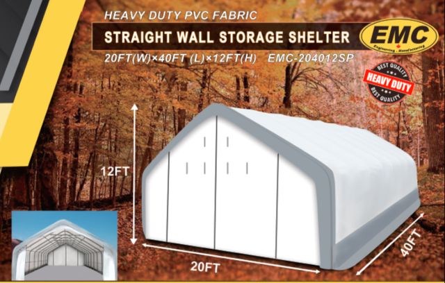 Abri de Stockage de Pointe 20'x40'x12' (PVC 450g) in Other in City of Montréal - Image 4