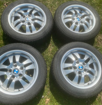 Bridgestone All Season Run Flat Tires with BMW Titanium Rims