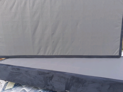 Navy Blue and Gray Twin Box Spring (2), View more