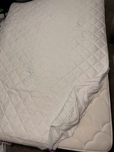 Queen mattress with cover. Good condition $50