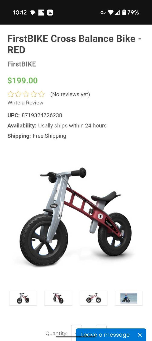 First Bike cross balance bike in Kids in Ottawa - Image 3