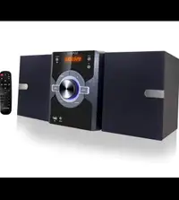 Compact Top Loading CD Player Stereo Shelf System, Bluetooth CD 