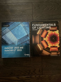 Textbooks for sale! AutoCAD and Fundamentals of Lighting